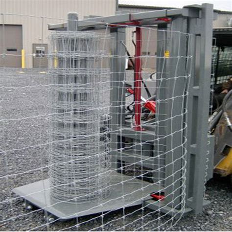 woven wire strecger skid steer|Self Loading Wire Dispenser .